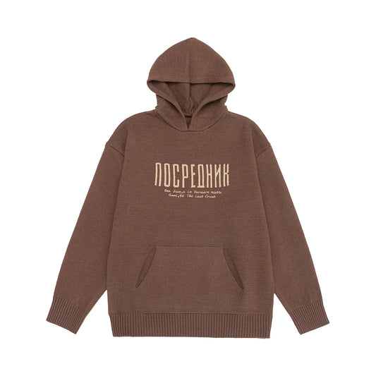 Long Sleeve  Round Neck  Loose Fit  Knit Sweater